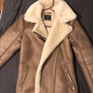 XS Abercrombie Faux Shearling Jacket
